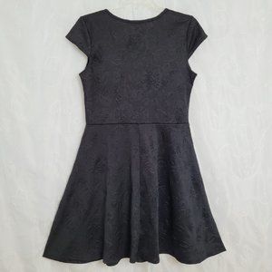Pinc Juniors XL Fit & Flare Blk Above Knee Dress
